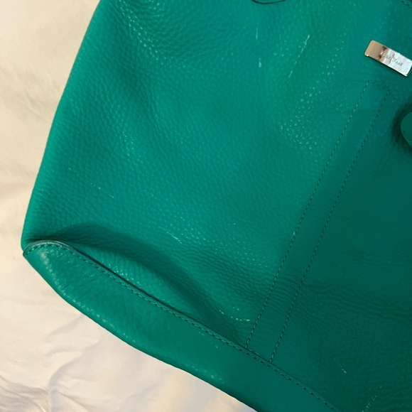 👛♥️Cole Haan shoulder purse in a greenish Turquoise 🤩 - Picture 4 of 11